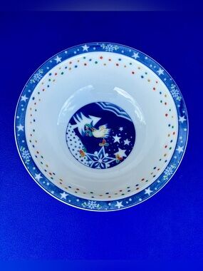 Vintage Discontinued NORITAKE EPOCH Mr. Snowman Illustrated Cereal Soup Bowl